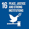 Goal16：PEACE,JUSTICE AND STRONG INSTITUTIONS