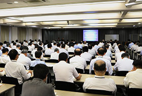 Lecture meeting regarding compliance with the Unfair Competition Prevention Act (August 2018, Shin-Etsu Chemical Head office)