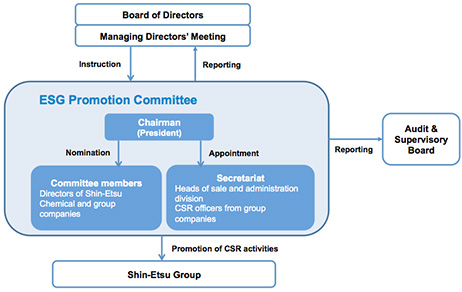 CSR Organizational Chart