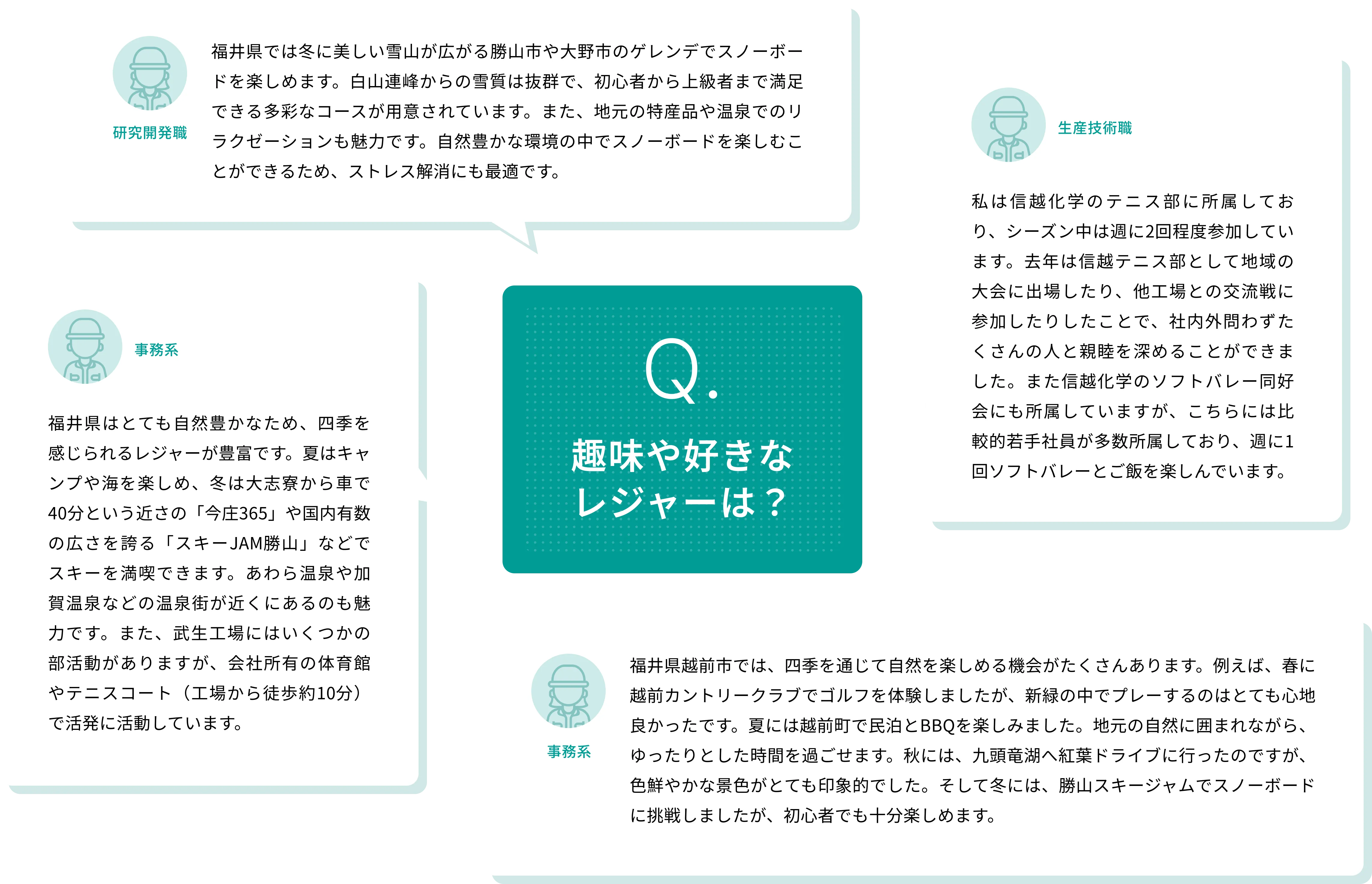 趣味や好きなレジャーは？