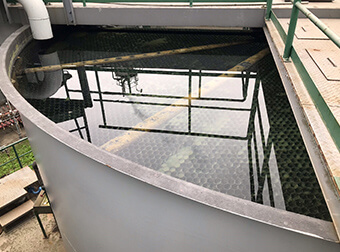 Purification facility for river water