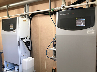 Installation of detectors (TOC (total organic carbon) meter and oil film detector)