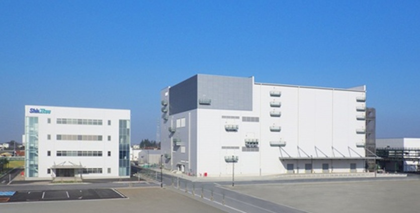 写真:上空から撮影した伊勢崎工場